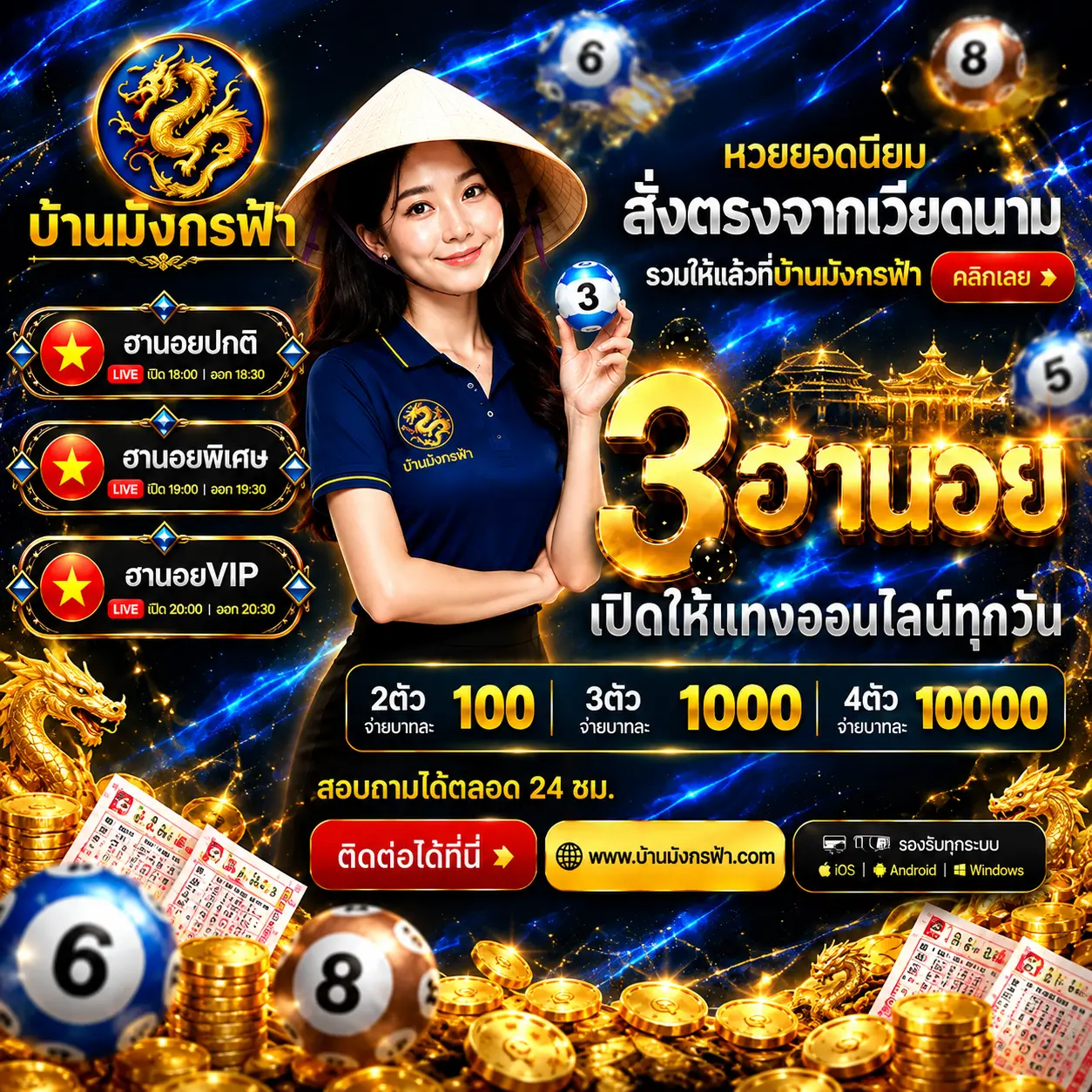 บ้านมังกรฟ้า เว็บแทงหวยออนไลน์ 24 ชม. อัตราจ่ายคุ้มๆ จ่ายจริงไม่มีกั๊ก
